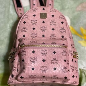 Pink Mcm backpack